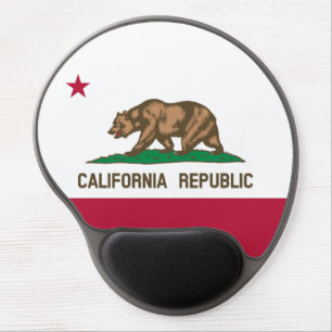 California Republic Bear Flag: Cali Golden State Gel Mouse Pad