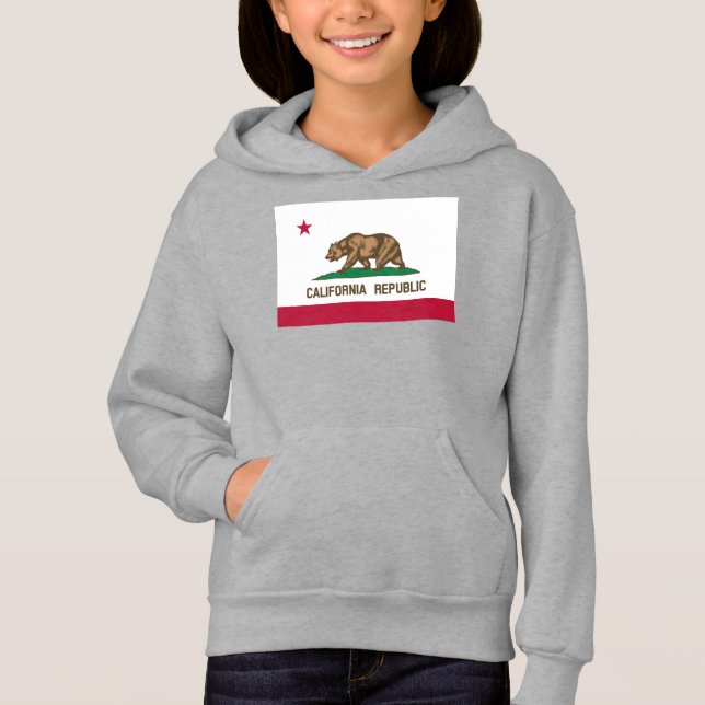 California Republic Bear Flag: Cali Golden State Hoodie (Front)