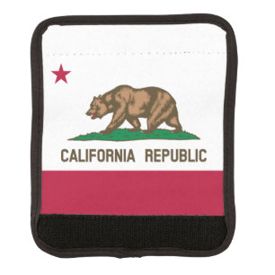California Republic Bear Flag: Cali Golden State Luggage Handle Wrap