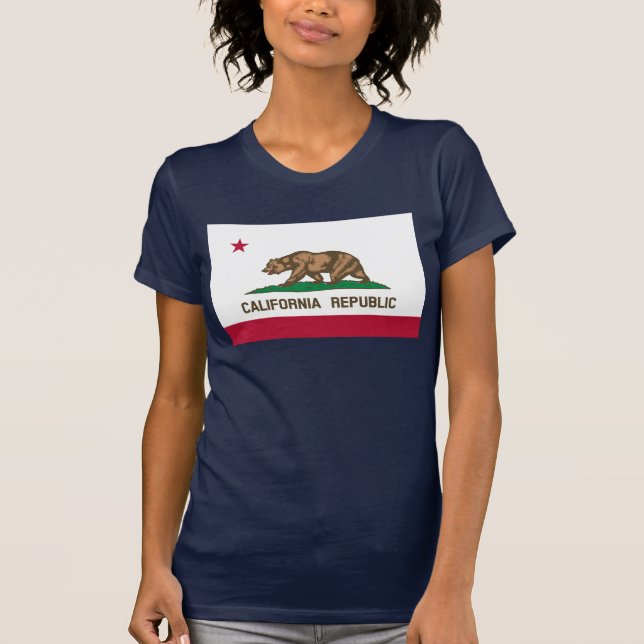 California Republic Bear Flag: Cali Golden State T-Shirt (Front)