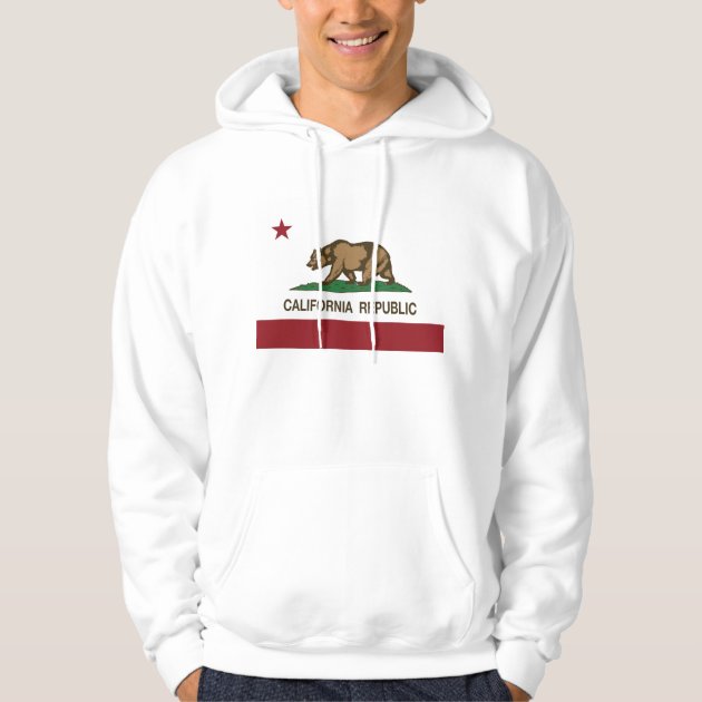 I Heart Cali Love Life California Republic West Coast 2-tone Hoodie Pullover 