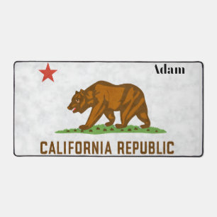 California Republic Bear Personalized Desk Mat