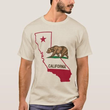 California Republic Bear Shirt by PlanetJive at Zazzle