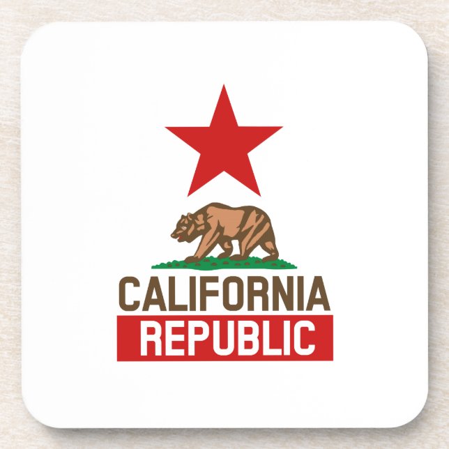 California Republic Beverage Coaster (Front)
