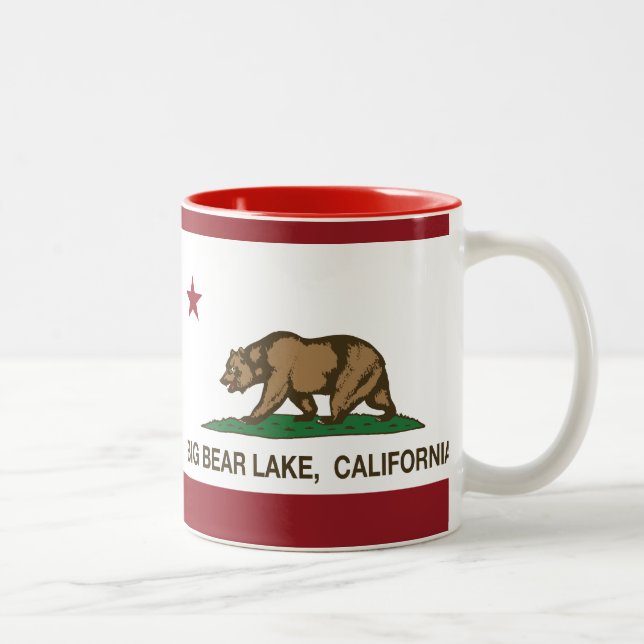 California Republic Big Bear Lake Two-Tone Coffee Mug (Right)