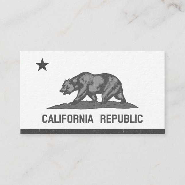 California Republic (Black) Business Card (Front)