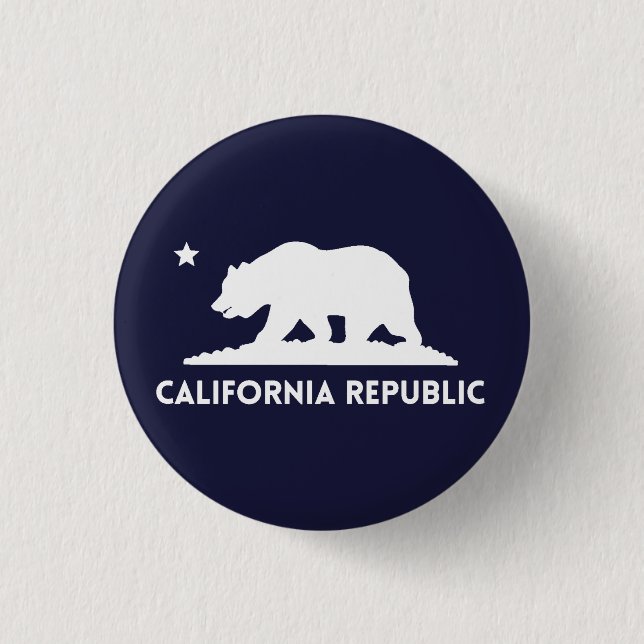 California Republic  Button (Front)