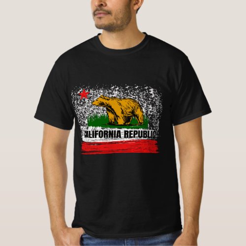 California Republic Cali Flag Socal Norcal Cencal  T_Shirt