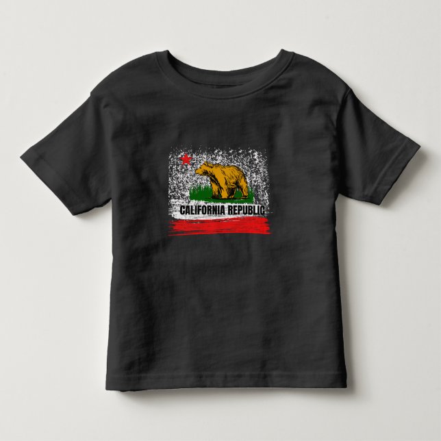 California Republic Cali Flag Socal Norcal Cencal  Toddler T-shirt (Front)