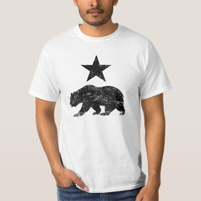 California Republic distressed Bear and Star shirt (Front)