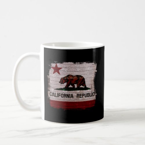 California Republic Distressed State Flag Coffee Mug