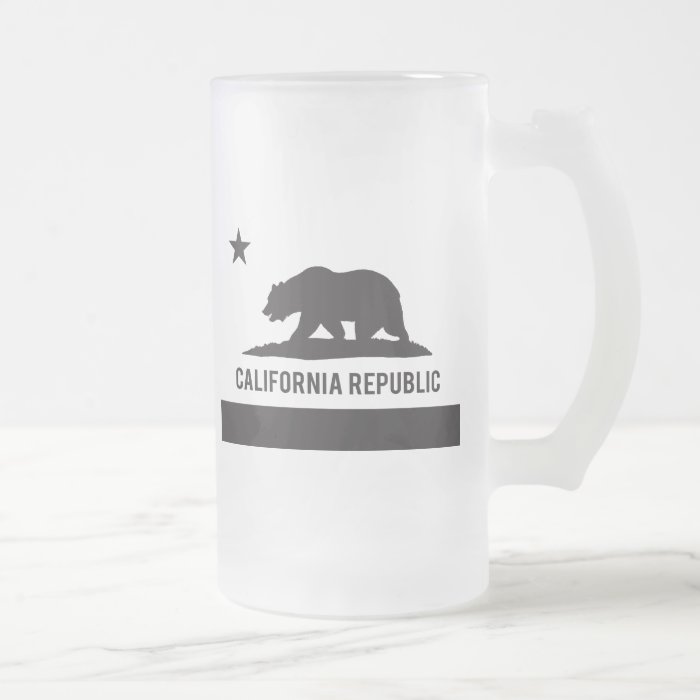 California Republic Flag   Black Mug