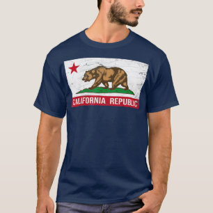 California Republic Flag CA Distressed Design C T-Shirt