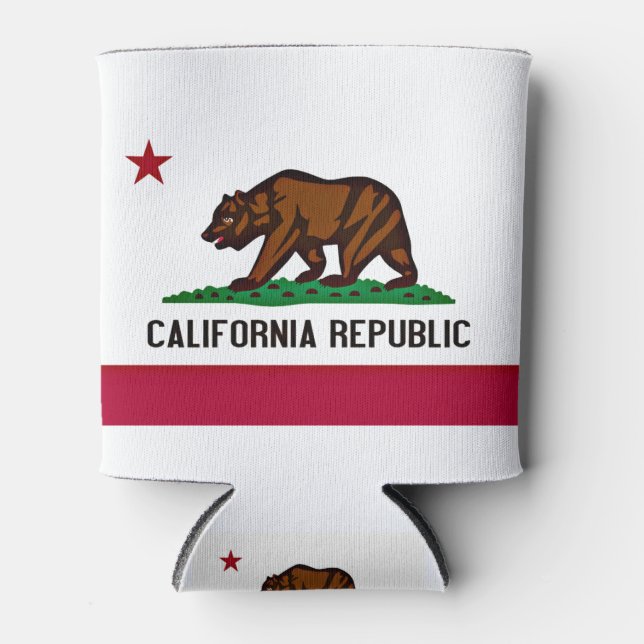 California Republic Flag Can Cooler (Front)