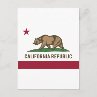 California Republic Flag - Color Postcard