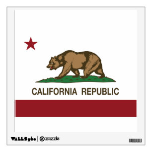 California Republic Flag Decal