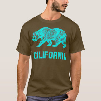 California Republic Flag Distressed Bear   1  T-Shirt