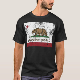 California Republic Flag Distressed Look T-Shirt