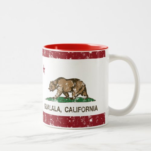 California Republic Flag Gualala Two_Tone Coffee Mug