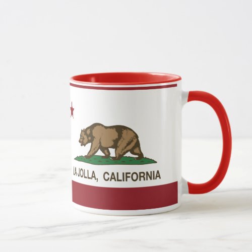 California Republic Flag La Jolla Mug
