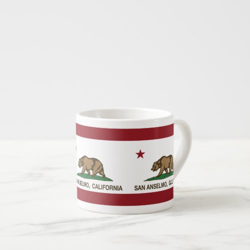 California Republic Flag San Anselmo Espresso Cup