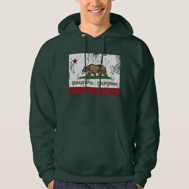 California Republic Flag Sebastopol Hoodie (Front)