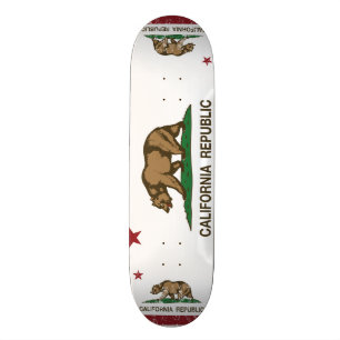 California Republic Flag Skateboard Deck