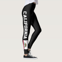 California Republic flag sport & fitness leggings