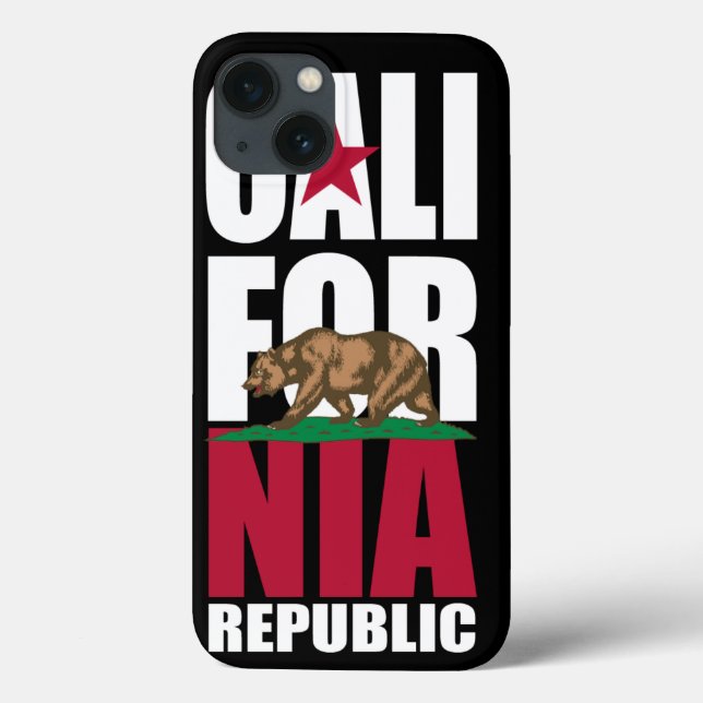 California Republic Flag Stacker Case-Mate iPhone Case (Back)