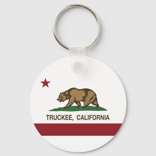 California Republic Flag Truckee Keychain