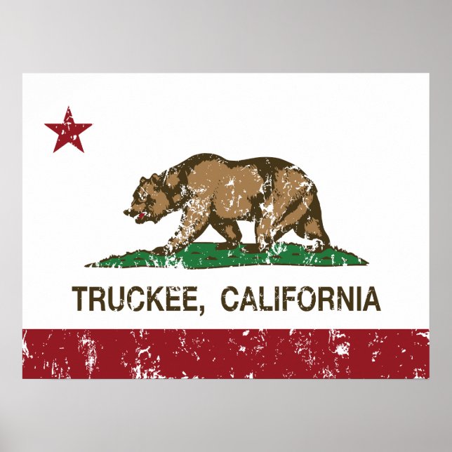 California Republic Flag Truckee Poster (Front)