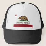 California Republic Flag Trucker Hat at Zazzle