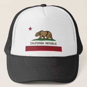 California Republic Flag Trucker Hat