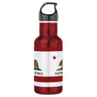 California Republic Flag Water Bottle