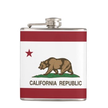 California Republic Flask by CaliforniaFlag at Zazzle