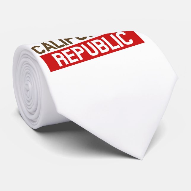 California Republic for the Holidays style Tie (Rolled)