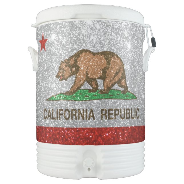 California Republic Glitter Beverage Cooler (Front)