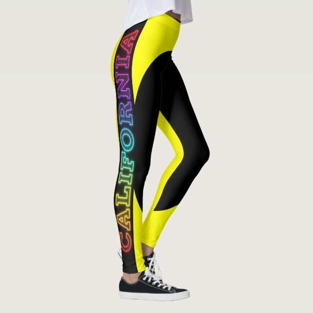 California Republic Grizzly Bear and Star Leggings (Right)