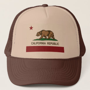 California Republic Grizzly Bear Hat