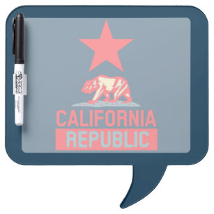 California Republic in Pop Style Dry-Erase Board