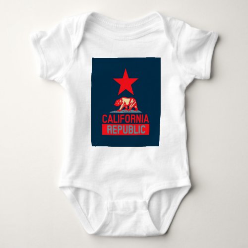 California Republic in Urban Hope Style Baby Bodysuit