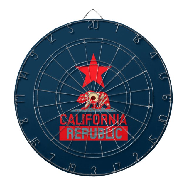 California Republic in Urban Hope Style Dart Board (Front)