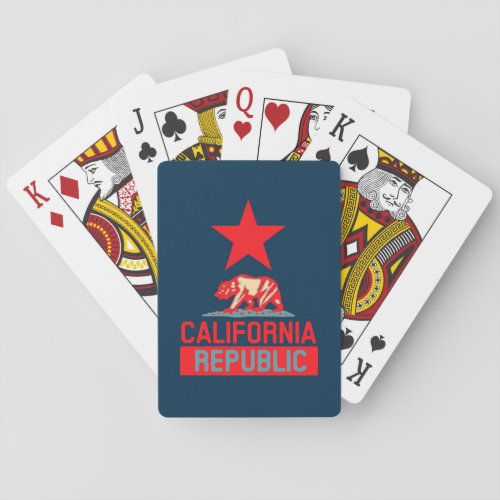 California Republic in Urban Hope Style Poker Cards