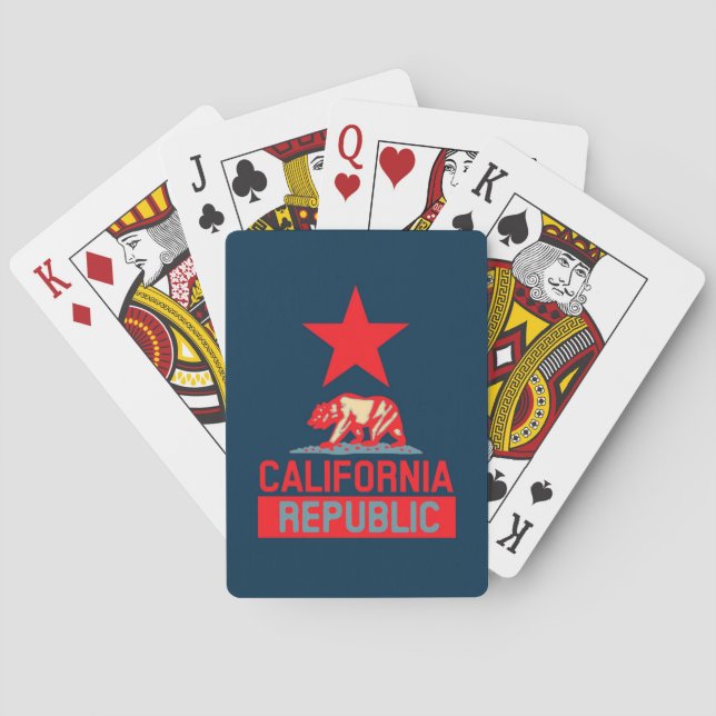 California Republic in Urban Hope Style Poker Cards (Back)