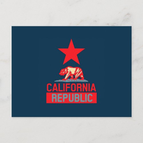 California Republic in Urban Hope Style Postcard