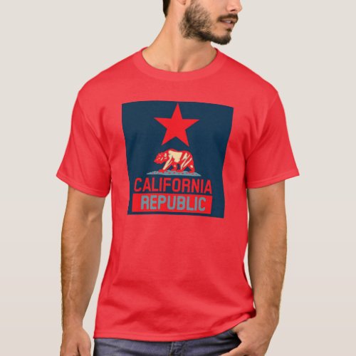 California Republic in Urban Hope Style T_Shirt