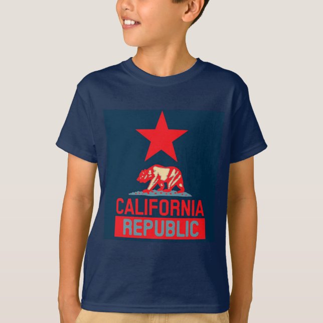 California Republic in Urban Hope Style T-Shirt (Front)
