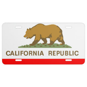 California Republic License Plate