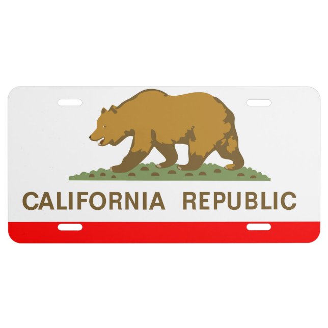 California Republic License Plate (Front)