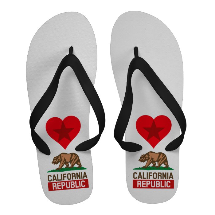 California Republic Love Flip Flops